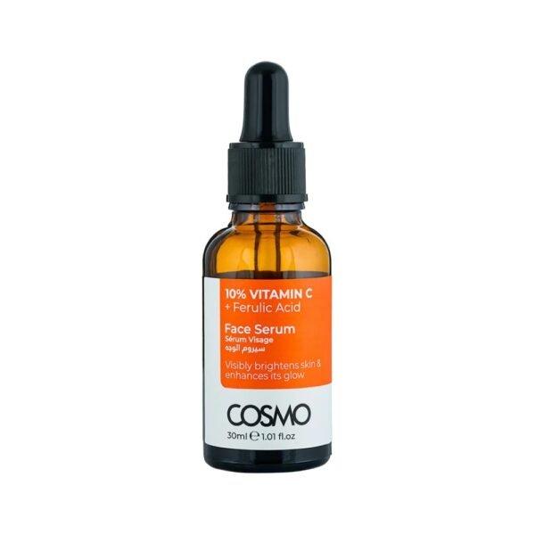سيروم الوجه فيتامين سي 10% + حمض الفيروليك من كوزمو بحجم 30 مل / COSMO 10% Vitamin C + Ferulic Acid Face Serum