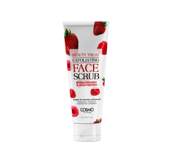 كوزمو مقشر الوجه بالفراولة والتوت 170 مل / Cosmo Beauty Treat Exfoliating Face Scrub