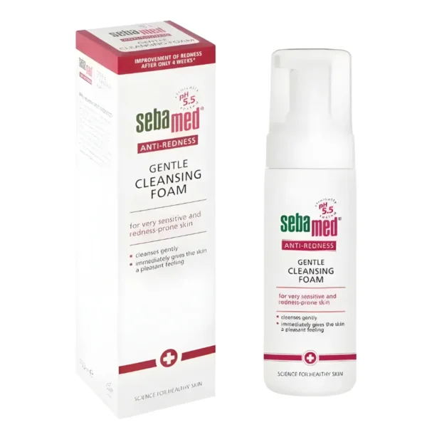 رغوة سيباميد مضادة للاحمرار وتنظيف البشرة الحساسة 150 مل/ Sebamed Anti-Redness Gentle Cleansing Foam