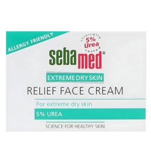 سيباميد إكستريم دراي سكين ريليف كريم مهدئ للبشرة شديدة الجفاف بتركيز 5% يوريا 50 مل/ Sebamed Extreme Dry Skin Relief Face Cream