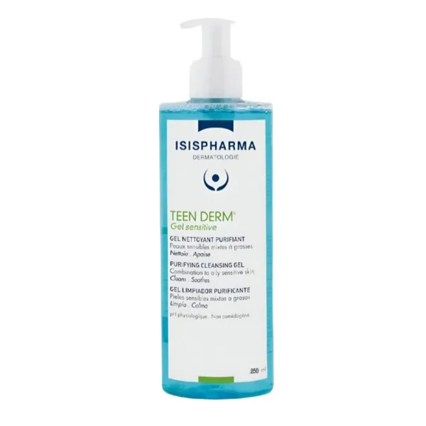 ايزيس فارما تين ديرم جيل سينسيتيف جل منظف ومنقي للبشرة الحساسة 250 مل/ ISISPHARMA Teen Derm Gel Sensitive