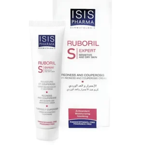 ايزيس فارما روبوريل إكسبرت إس كريم مضاد للاحمرار والعد الوردي للبشرة الحساسة والجافة 40 مل/ ISISPHARMA Ruboril Expert S