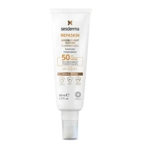 سيسديرما ريباسكين سائل الحماية من الشمس بتركيبة خفيفة وسريعة الامتصاص 50 مل / Sesderma Repaskin Invisible Light Texture Facial Sunscreen SPF 50