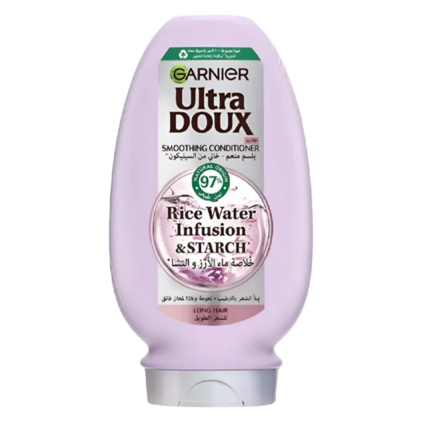 غارنييه الترا دوكس بلسم منعم بماء الارز والنشأ للشعر