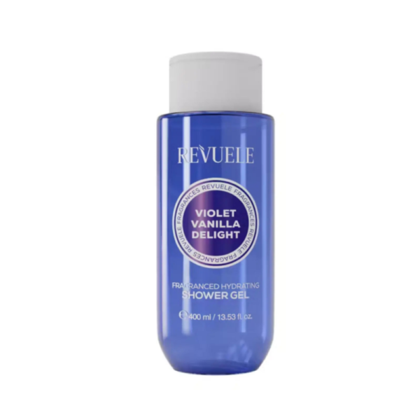 ريفيويل جل شاور استحمام فيوليت فانيلا ديلايت 400 مل / REVUELE Violet Vanilla Delight Fragranced Hydrating Shower Gel
