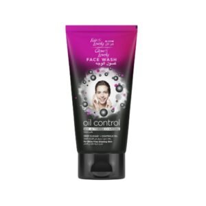 غسول الوجه جلو آند لفلي للتحكم في الإفرازات الدهنية 150 مل / Glow & Lovely Oil Control Face Wash with Activated Charcoal