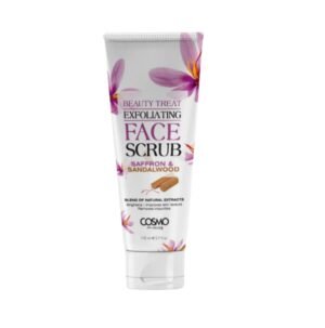 كوزمو مقشر الوجه بالزعفران وخشب الصندل 170 مل / Cosmo Beauty Treat Exfoliating Face Scrub