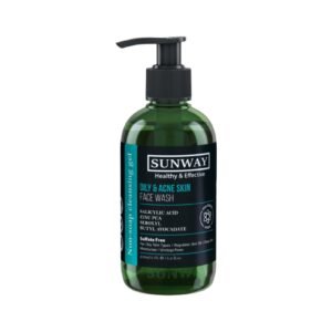 غسول صن واي للوجه للبشرة الدهنية وحب الشباب 250 مل / SUNWAY Oily & Acne Skin Face Wash