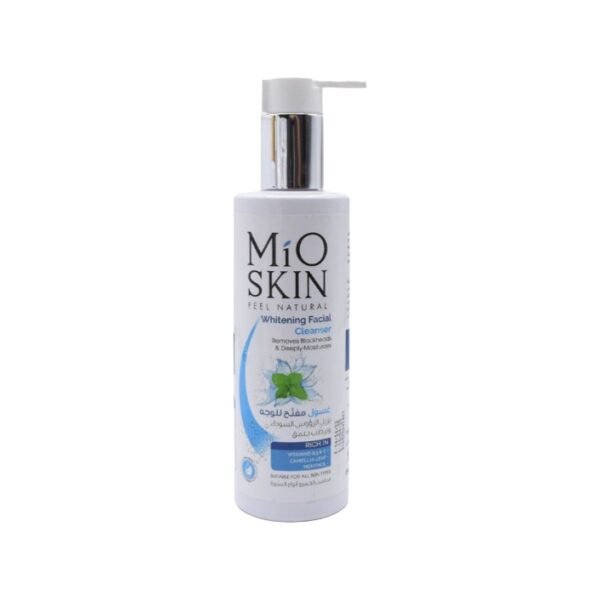 غسول للوجه من ميو سكين لتفتيح البشرة وأزالة الرؤوس السوداء 250 مل / Mio Skin Whitening Facial Cleanser