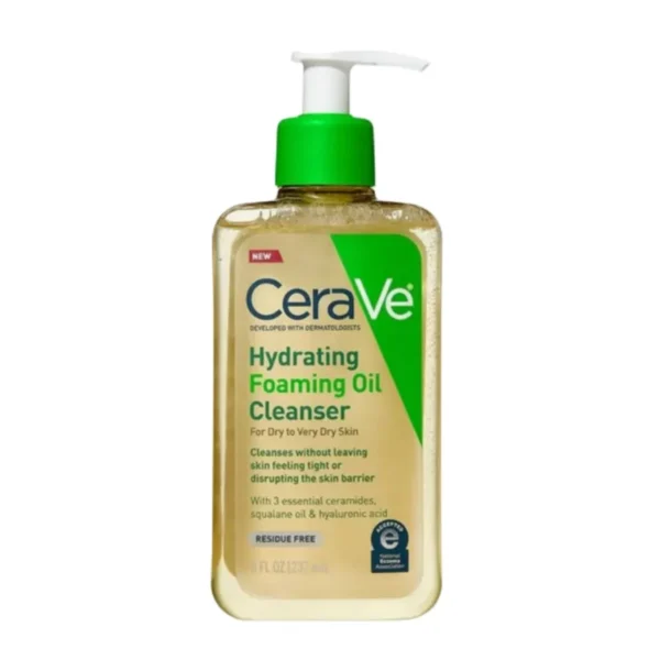 سيرافي غسول الزيت المرطب الرغوي البشرة الجافة 355 مل / CeraVe Hydrating Foaming Oil Cleanser