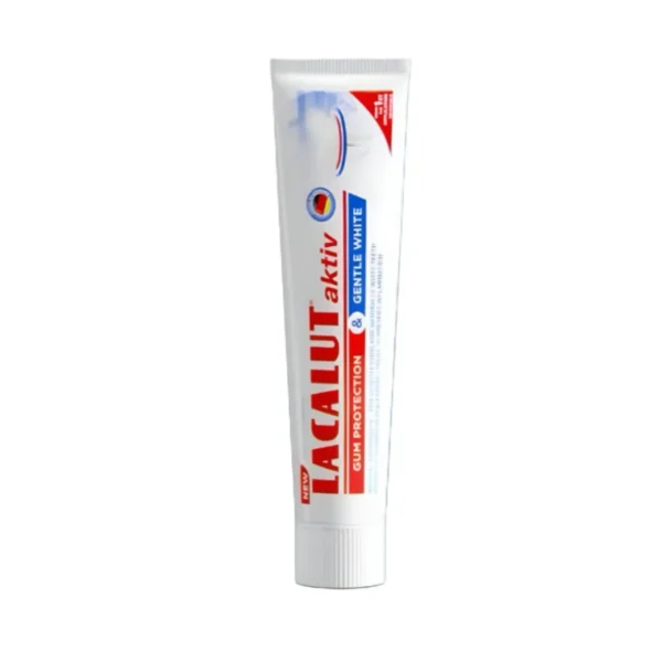 معجون لاكالوت أكتيف لحماية اللثة وتبييض الاسنان 75 مل / Lacalut Aktiv Gum Protection & Gentle White Toothpaste