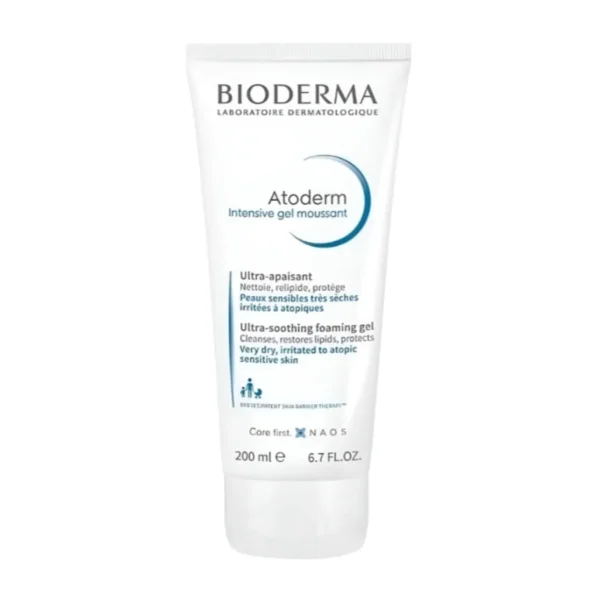 بيوديرما أتوديرم إنتنسيف جل رغوي منظف للبشرة الجافة والمعرضة للاكزيما 200 مل / Bioderma Atoderm Intensive Gel Moussant