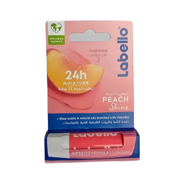 لابيلو مرطب شفاه بطعم الخوخ 4.8 جرام / Labello Peach Shine Lip Care