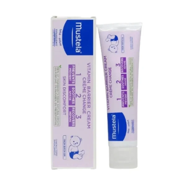 كريم موستيلا فيتامين للحماية من التهابات وطفح الحفاض 123 بحجم 100 مل / Mustela Vitamin Barrier Cream 1-2-3