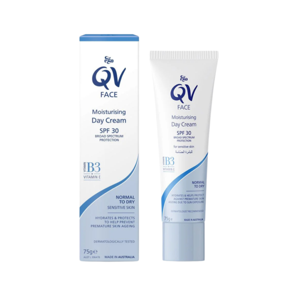 كيو في فيس كريم النهار مرطب واقي شمس 75 جم