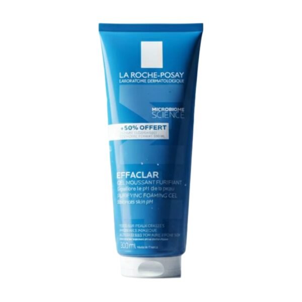 لاروش بوزيه إيفاكلار جل رغوي منظف ومنقي للبشرة الدهنية والحساسة 300 مل/ La Roche-Posay Effaclar Purifying Foaming Gel