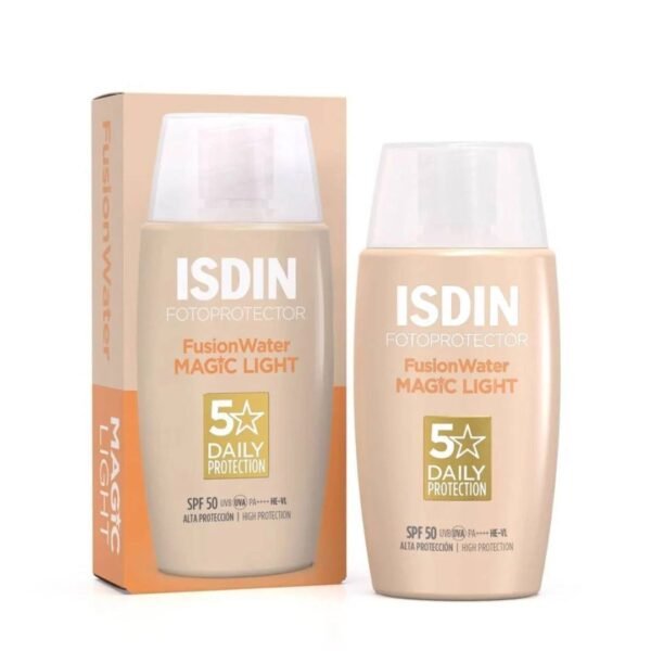 واقي شمس ايزدين فيوجن ووتر ماجيك لايت 50 مل / ISDIN Fotoprotector Fusion Water MAGIC LIGHT