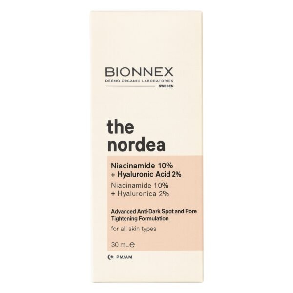 بايونكس ذا نورديا سيروم النياسيناميد 10% + حمض الهيالورونيك 2% بحجم 30 مل / Bionnex The Nordea Niacinamide 10% + Hyaluronic Acid 2% Serum
