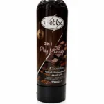 ووتيكس جل مساج ومزلق بنكهة الشوكولاتة الداكنة 200 مل / Wotix 2 in 1 Play Massage Gel - Chocolate