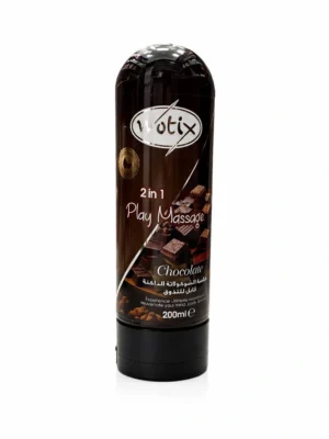ووتيكس جل مساج ومزلق بنكهة الشوكولاتة الداكنة 200 مل / Wotix 2 in 1 Play Massage Gel - Chocolate