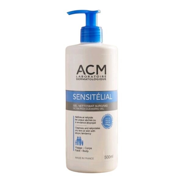 اي سي ام سنسيتيليال جل غسول مرطب 500 مل / ACM Sensitelial Gel Nettoyant Surgras