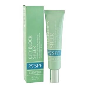 كلينك سيتي شير واقي شمس خالي من الزيوت بعامل وقاية (SPF 25)  40 مل / Clinique City Block Sheer Oil-Free Daily Face Protector SPF 25